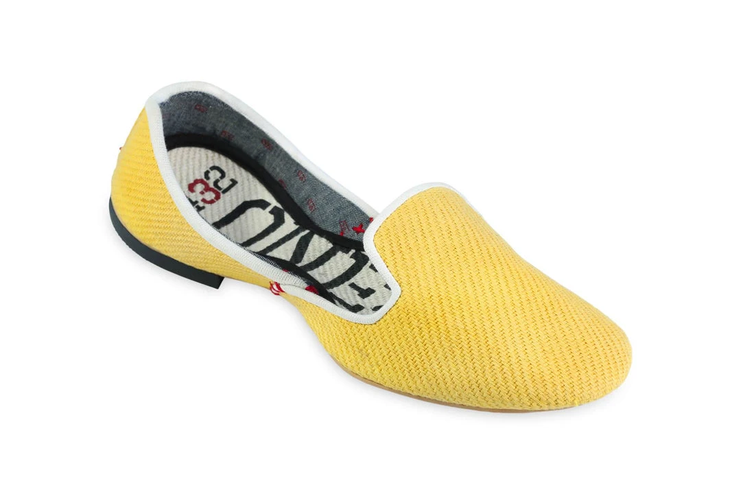 ONE432 Shoes Women's Recycled Jutti Loafer - Basant Yellow 4 ONE432 Shoes Women's Recycled Jutti Loafer - Basant Yellow