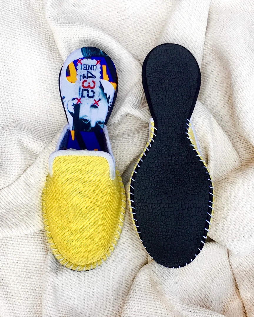 ONE432 Recycled Unisex Slippers - Basant Yellow 5 ONE432 Recycled Unisex Slippers - Basant Yellow
