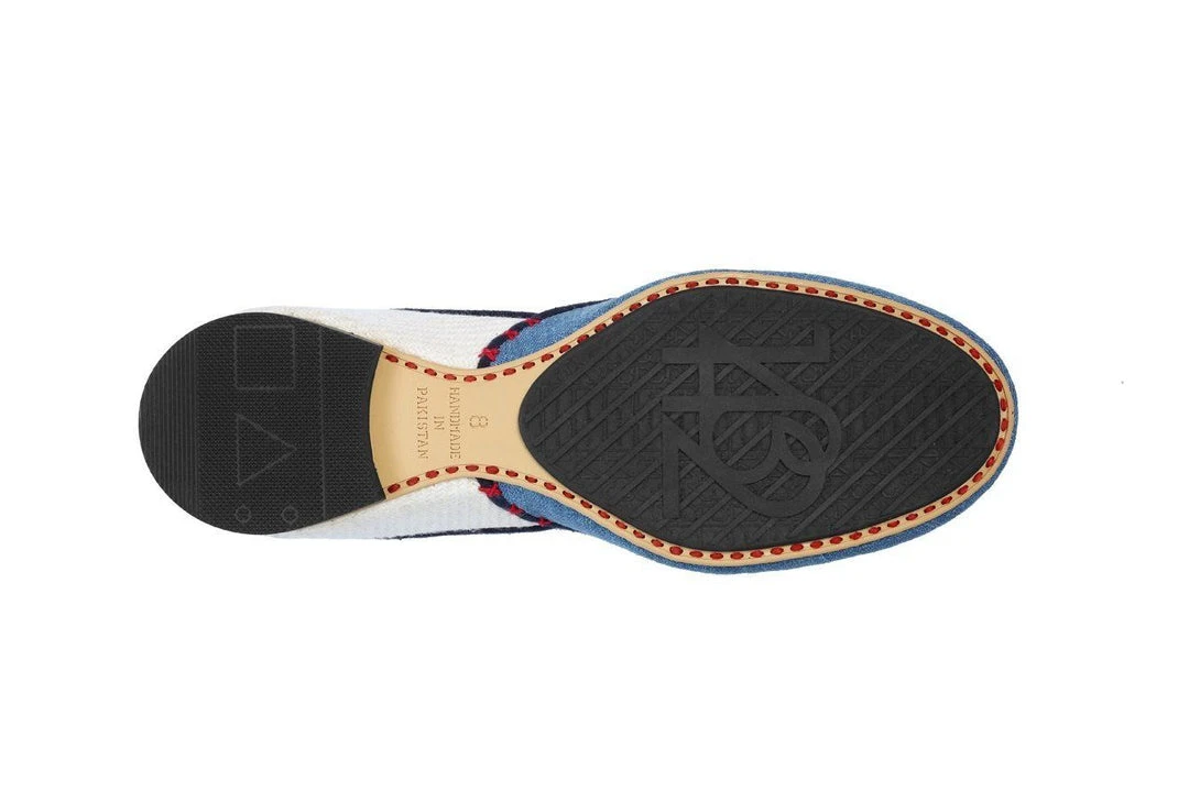 ONE432 Women's Recycled Jutti Loafer - Courtney Denim Shoes 7 ONE432 Women's Recycled Jutti Loafer - Courtney Denim Shoes