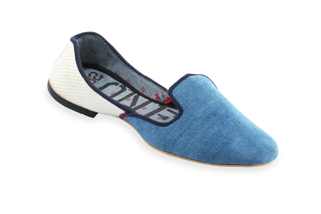 ONE432 Women's Recycled Jutti Loafer - Courtney Denim Shoes 5 ONE432 Women's Recycled Jutti Loafer - Courtney Denim Shoes