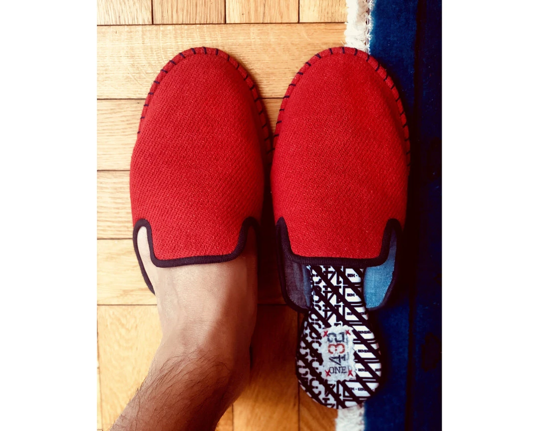 ONE432 Recycled Unisex Slippers - Roshan Red 5 ONE432 Recycled Unisex Slippers - Roshan Red