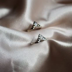 Iron Oxide Opal Halo Stacker Ring