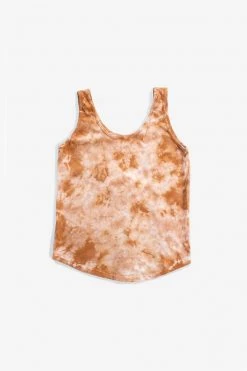 North Of West Sale Emily Tie Dye Tank Top - Amber