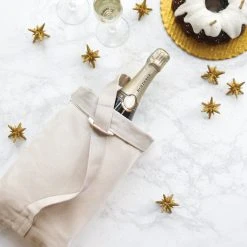 Aplat Vin Zero Waste Two Bottle Wine Tote - Stone Best Sellers 14 Aplat Vin Zero Waste Two Bottle Wine Tote - Stone Best Sellers