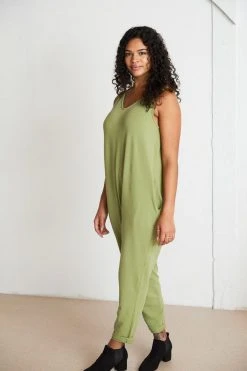 North Of West Sale Parker Jumpsuit - Moss