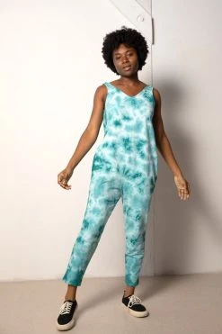 North Of West Parker Tie Dye Jumpsuit - Atlantic 16 North Of West Parker Tie Dye Jumpsuit - Atlantic