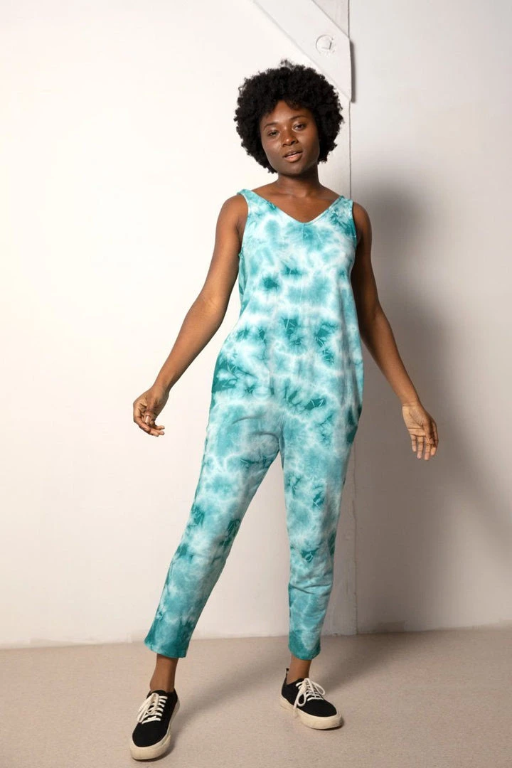North Of West Parker Tie Dye Jumpsuit - Atlantic 7 North Of West Parker Tie Dye Jumpsuit - Atlantic