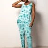 North Of West Parker Tie Dye Jumpsuit - Atlantic
