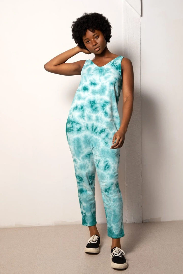 North Of West Parker Tie Dye Jumpsuit - Atlantic 3 North Of West Parker Tie Dye Jumpsuit - Atlantic