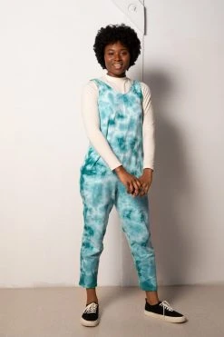 North Of West Parker Tie Dye Jumpsuit - Atlantic