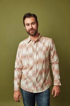 Passion Lilie Men's Banded Stripes Button Down Shirt 8 Passion Lilie Men's Banded Stripes Button Down Shirt