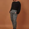 Passion Lilie Gray Chevron Crop Pants 1 Passion Lilie Gray Chevron Crop Pants