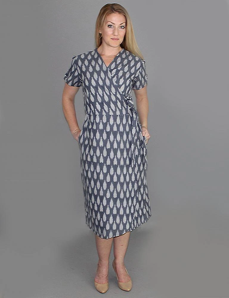 Passion Lilie Clothing Graycie Ikat Wrap Dress 3 Passion Lilie Clothing Graycie Ikat Wrap Dress