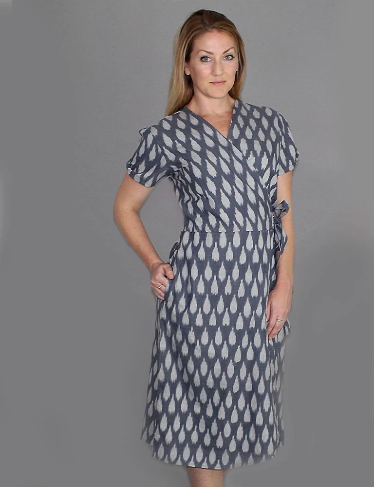 Passion Lilie Clothing Graycie Ikat Wrap Dress 5 Passion Lilie Clothing Graycie Ikat Wrap Dress