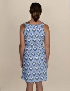 Passion Lilie Ikat Flowers Shift Dress Clothing