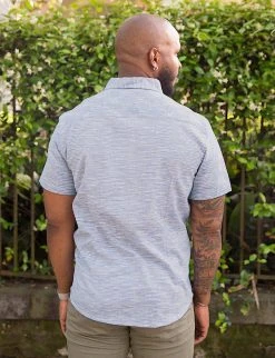 Passion Lilie Men's Light Blue Button Down Shirt