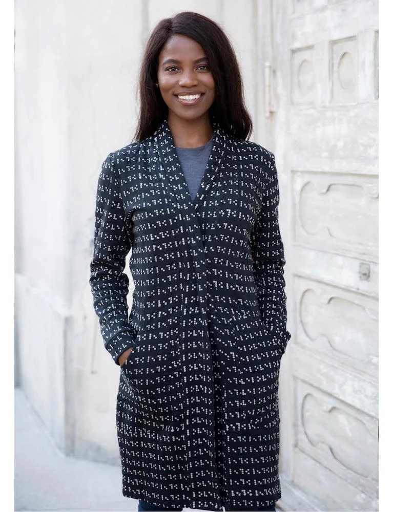 Passion Lilie Love Braille Fleece Coat 3 Passion Lilie Love Braille Fleece Coat