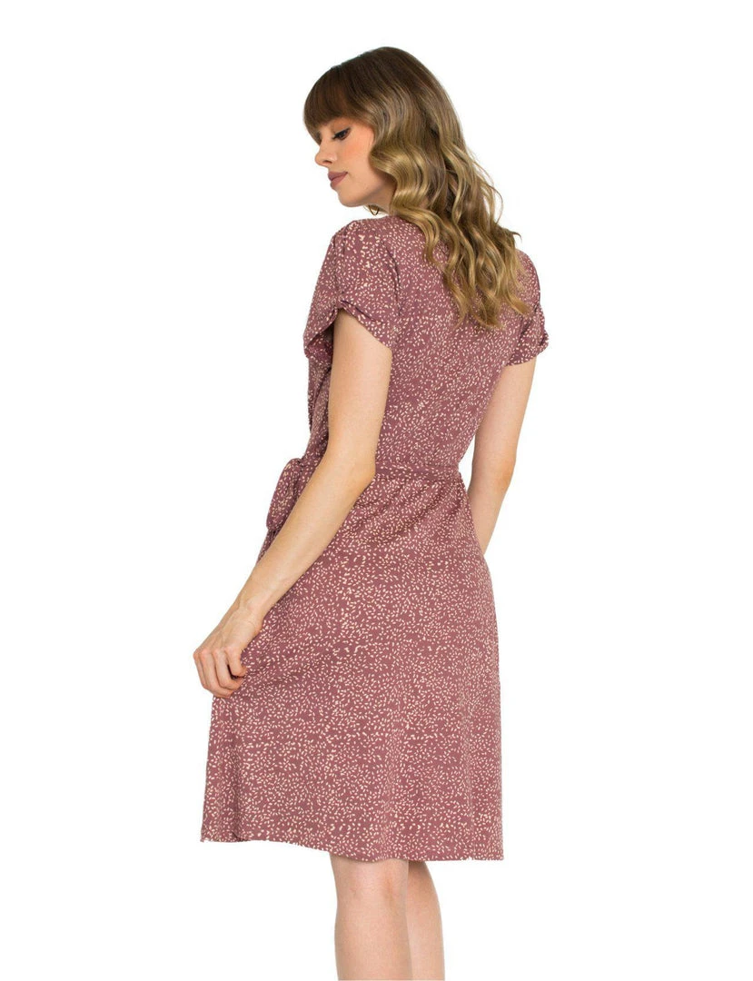Passion Lilie Mauve Dots Jersey Dress 5 Passion Lilie Mauve Dots Jersey Dress