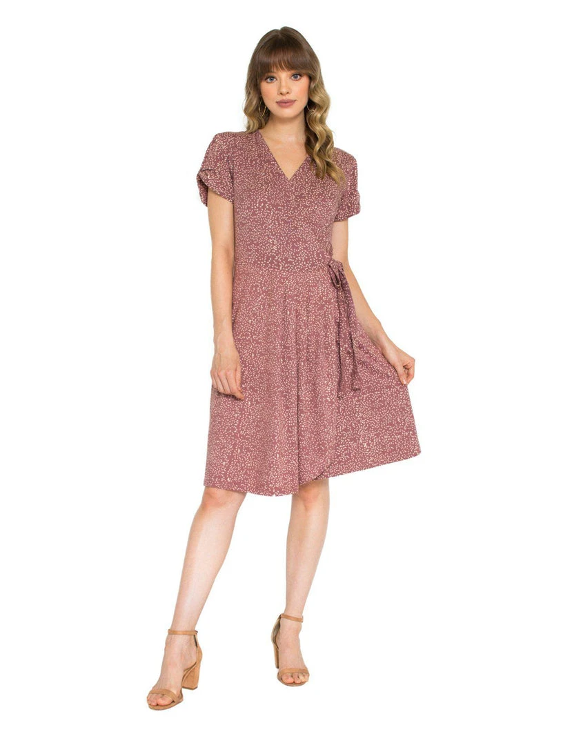 Passion Lilie Mauve Dots Jersey Dress 7 Passion Lilie Mauve Dots Jersey Dress