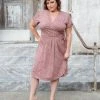Passion Lilie Mauve Dots Jersey Dress