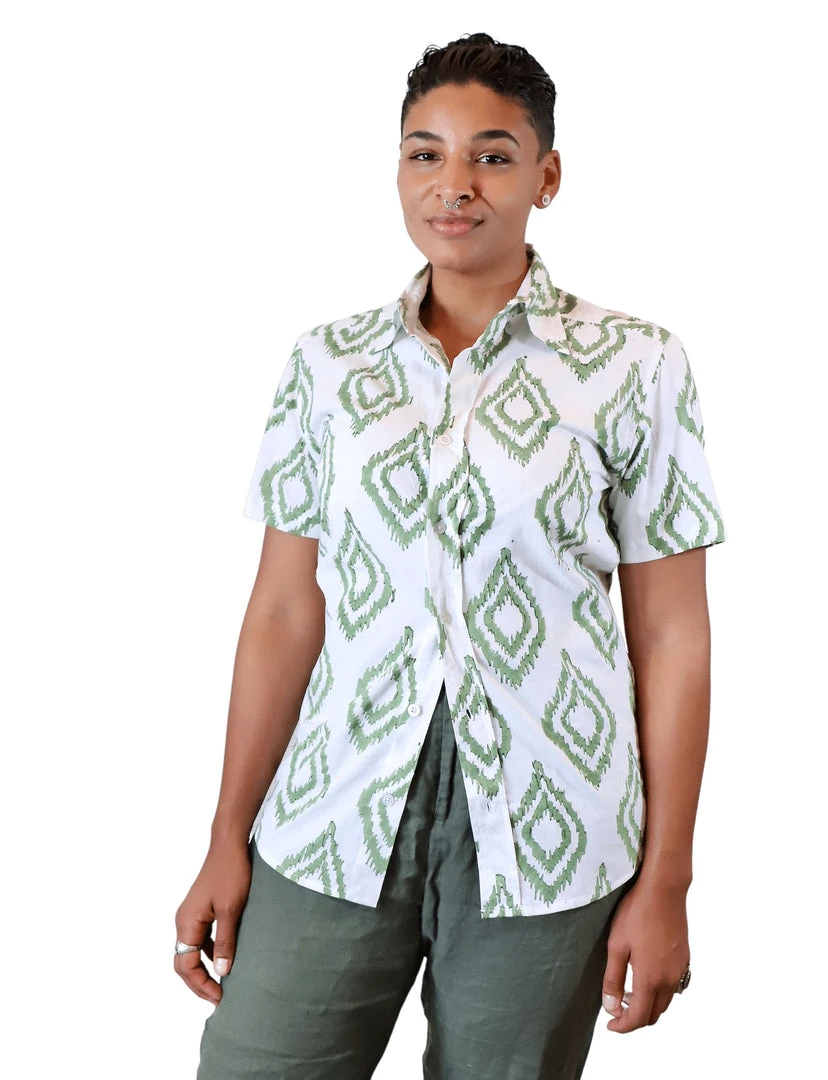 Passion Lilie Men's Palm Village Button Down Shirt 6 Passion Lilie Men's Palm Village Button Down Shirt