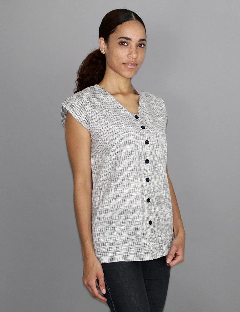 Passion Lilie Timeless Button-Up Shirt - Gray 3 Passion Lilie Timeless Button-Up Shirt - Gray