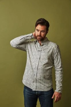 Passion Lilie Men's Timeless Button Down Shirt - Gray 11 Passion Lilie Men's Timeless Button Down Shirt - Gray