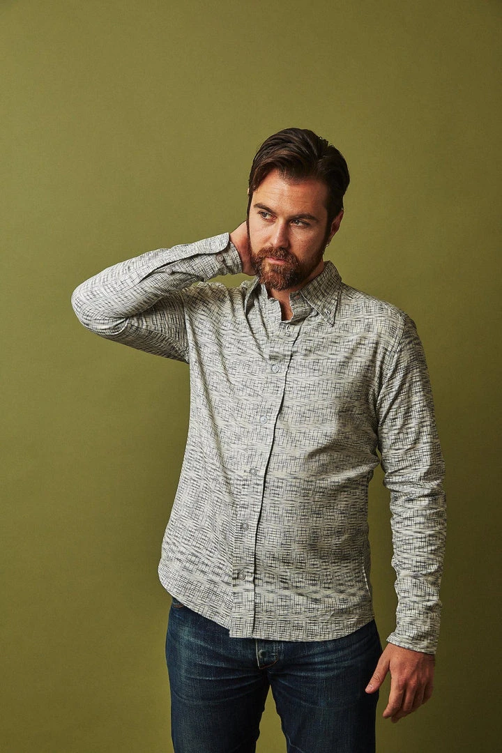 Passion Lilie Men's Timeless Button Down Shirt - Gray 6 Passion Lilie Men's Timeless Button Down Shirt - Gray