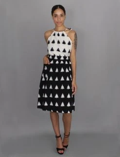 Passion Lilie Clothing Triangles Midi Skirt