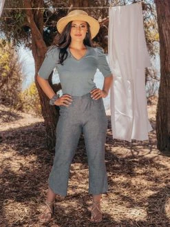 Valani Pauline Hemp Knit Puff Top