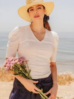 Valani Pauline Hemp Knit Puff Top