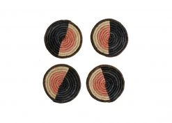 KAZI Home Goods Peach Soleil Coaster Set