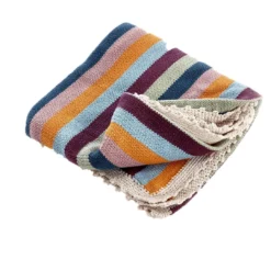 Pebble Rainbow Baby Blanket Handcrafted
