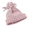 Pebble Fair Trade Ribbed Baby Hat - Dusky Pink