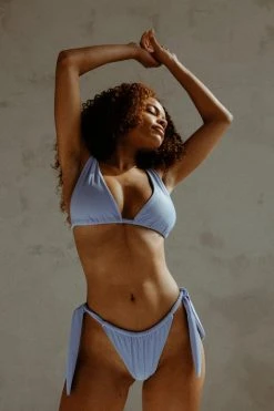 Mary Young Pelosa Recycled Tie Bikini Bottom Swim