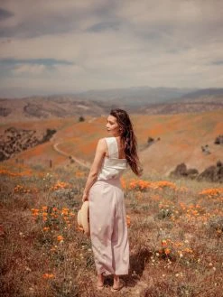 Valani Phalla Tencel Pants - Pale Lilac