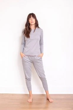 Leena & Lu Pima Long Sleeve And Jogger Set Best Sellers