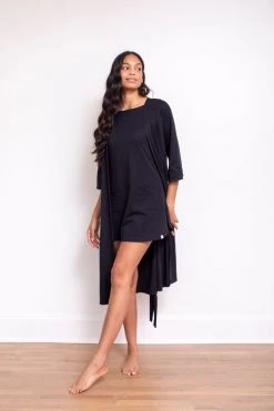 Leena & Lu Pima Short Robe Home Goods