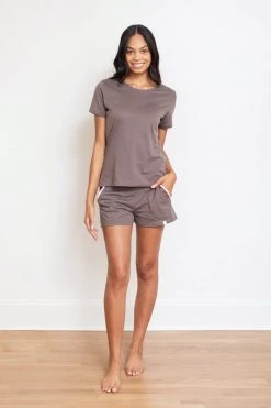 Leena & Lu Pima Tee And Short Pajama Set 13 Leena & Lu Pima Tee And Short Pajama Set