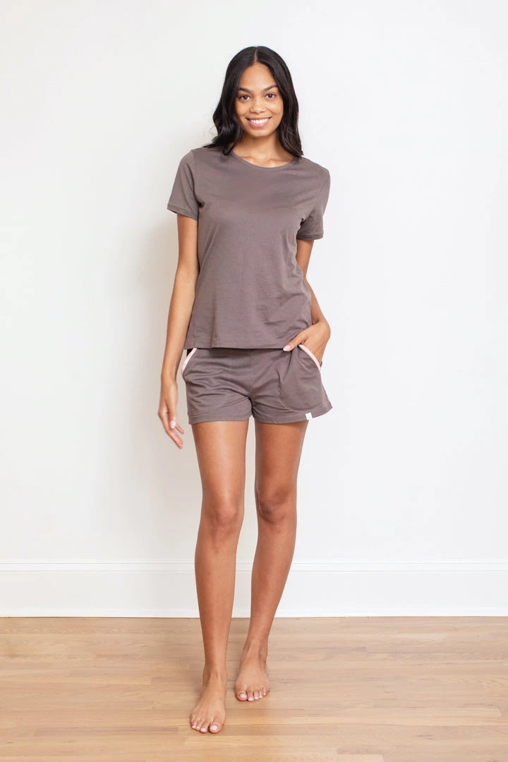 Leena & Lu Pima Tee And Short Pajama Set 6 Leena & Lu Pima Tee And Short Pajama Set