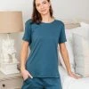 Leena & Lu Pima Tee And Short Pajama Set