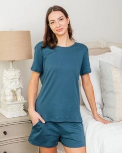 Leena & Lu Pima Tee And Short Pajama Set