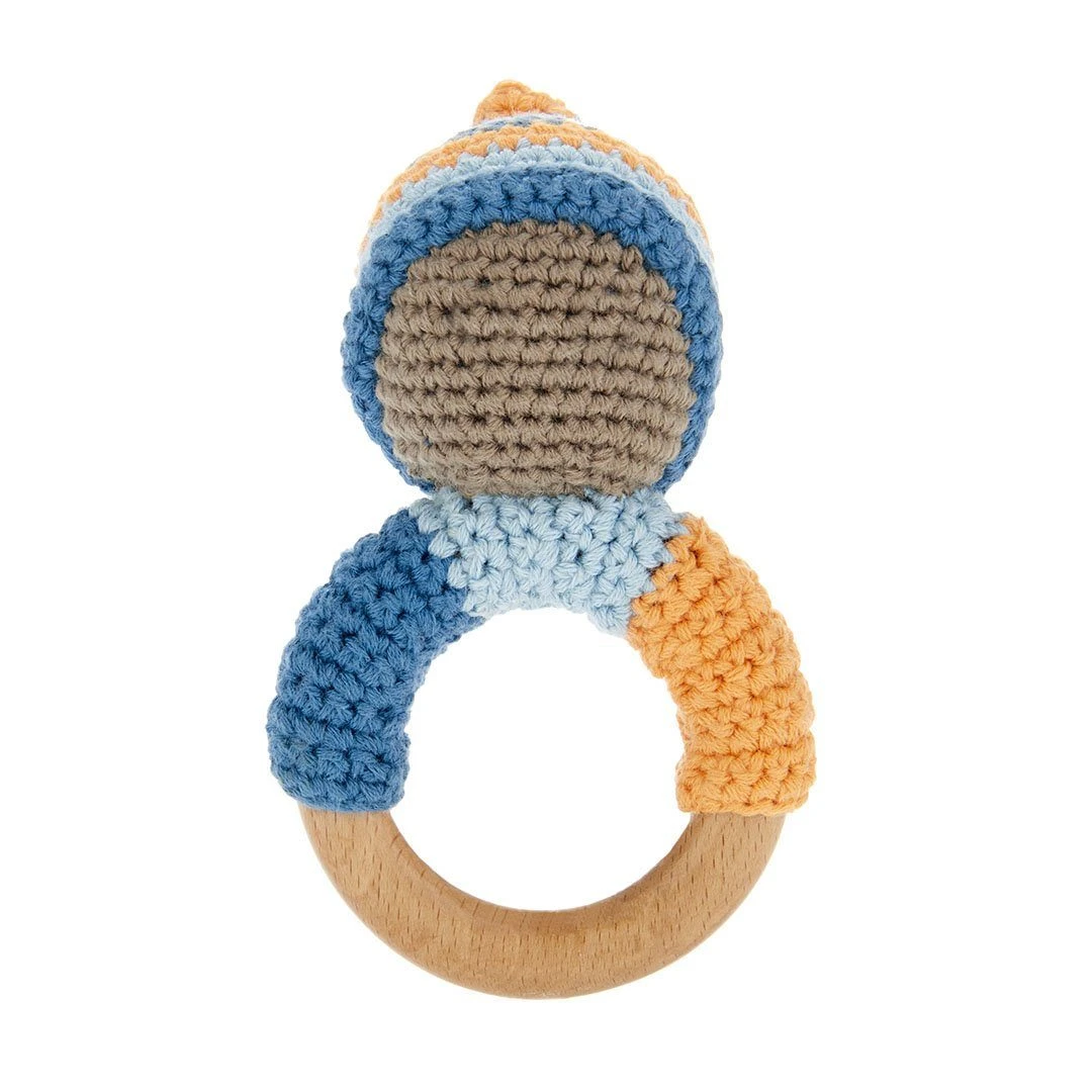 Pebble Pixie Rattle Teething Ring Fair Trade 5 Pebble Pixie Rattle Teething Ring Fair Trade