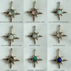 Iron Oxide Polaris Single-Star Earrings