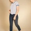 Poplinen Best Sellers Pat Bamboo Ringer Tee - Heather Gray + True Blue 1 Poplinen Best Sellers Pat Bamboo Ringer Tee - Heather Gray + True Blue