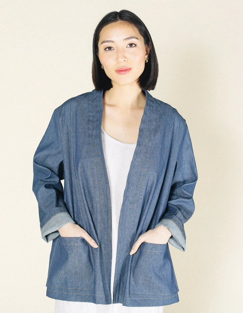 Poplinen Clothing Ren Upcycled Open Smock Jacket 3 Poplinen Clothing Ren Upcycled Open Smock Jacket