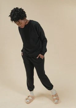 Poplinen René Jogger Sweatshirt - Black