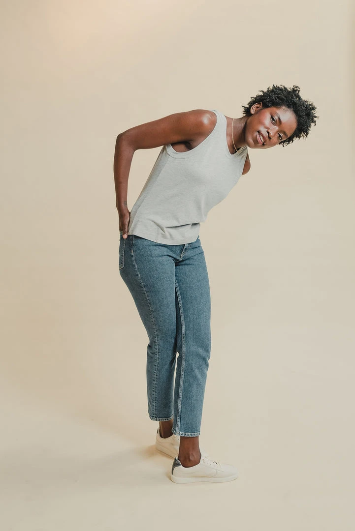 Poplinen Shirley Bamboo Tank Top - Gray 5 Poplinen Shirley Bamboo Tank Top - Gray