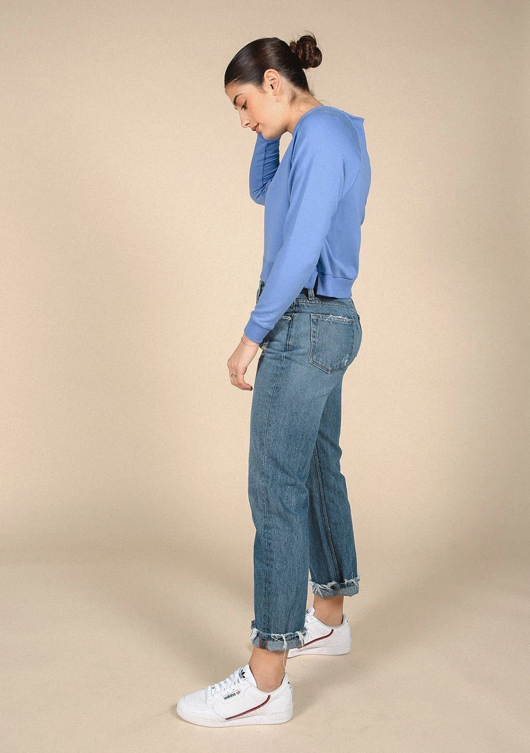 Poplinen Wilder Mock Neck Sweatshirt - Periwinkle Clothing 6 Poplinen Wilder Mock Neck Sweatshirt - Periwinkle Clothing