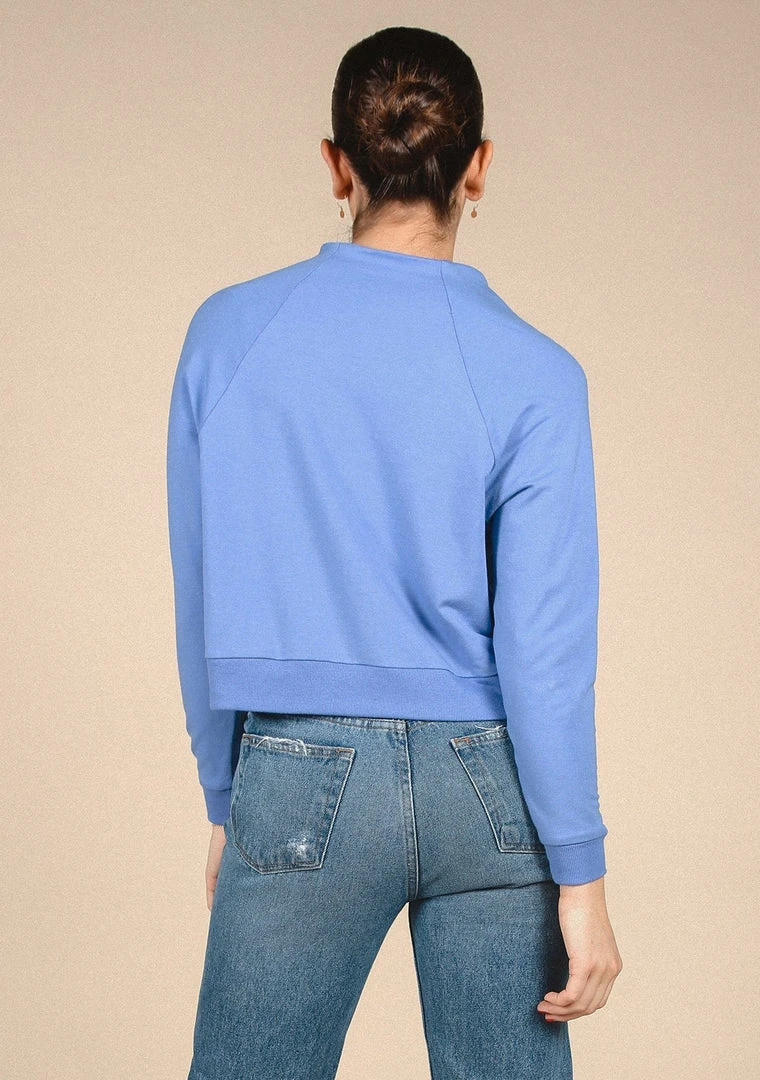 Poplinen Wilder Mock Neck Sweatshirt - Periwinkle Clothing 7 Poplinen Wilder Mock Neck Sweatshirt - Periwinkle Clothing
